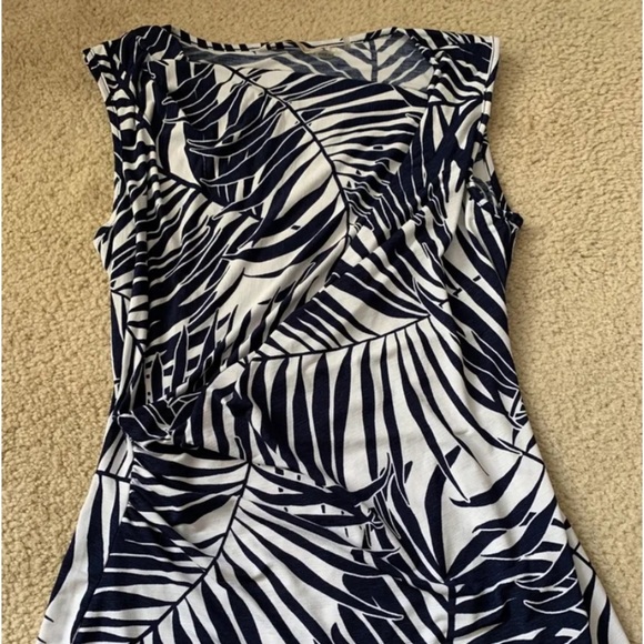 Soft Surroundings Sleeveless Botanical Pattern Blouse- Sz Small - Picture 11 of 13